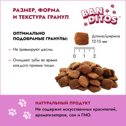 Blitz BANDITOS Вкусный Ягнёнок д/взр. собак 12кг NDD04-1-12000  фото 3
