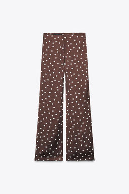 HIGH-WAIST SATIN TROUSERS - Zara фото 4