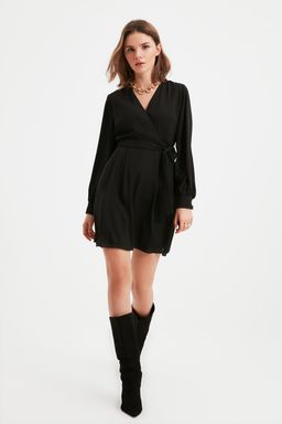 TRENDYOLMILLA Cok Renkli Duz Dokuma Elbise TWOAW22EL0691  фото 7