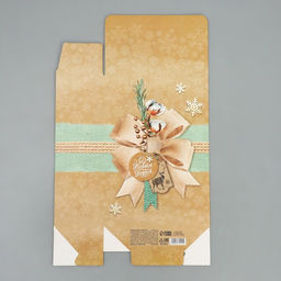 Цена за 2 шт. Коробка подарочная новогодняя складная «С Новым годом», 16×23×7.5 см