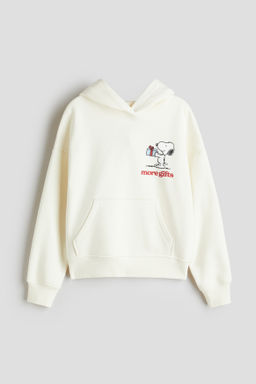 Sudadera con capucha y motivos