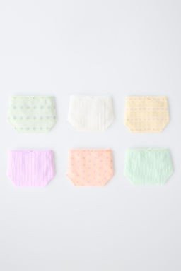 6-14 A?OS/ PACK SEIS BRAGUITAS FLORES / Multicolor - Zara фото 5
