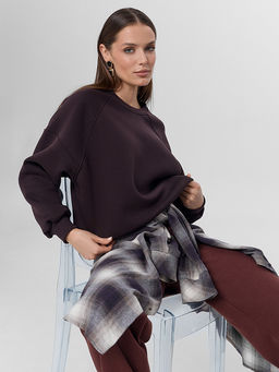 Свитшот женский коричневый - Mark formelle фото 8