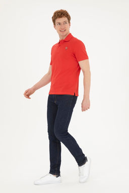 Мужская красная базовая футболка - U.s. polo assn фото 4