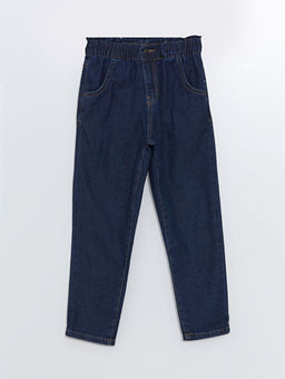 Beli Lastikli Wideleg K?z ?ocuk Jean Pantolon