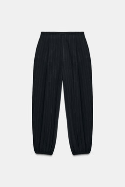 PINSTRIPED PLEATED JOGGERS - Zara фото 7