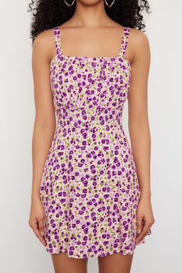 TRENDYOLMILLA Cok Renkli Desenli Mini Dokuma Tulum TWOSS24TU00046  фото 5