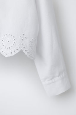 CROPPED SCHIFFLI SHIRT - Zara фото 4