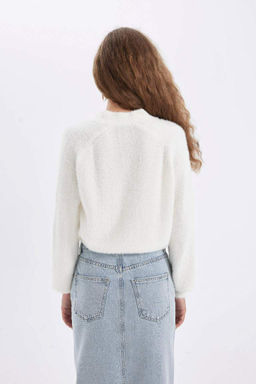 Кардиган оверсайз с V-образным вырезом - Defacto фото 6