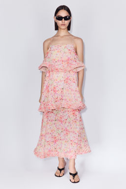 Vestido escalonado de volantes - H&m фото 2