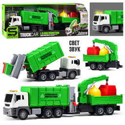 Машина "Экобуксир" 1:16 (свет, звук) в коробке