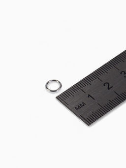 Кольцо соединительное СМ-1002, 0.9?14 мм, набор 50 г,  235 шт. цвет серебро