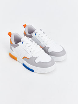 Ba?c?kl? Renk Bloklu Erkek ?ocuk Spor Ayakkab?