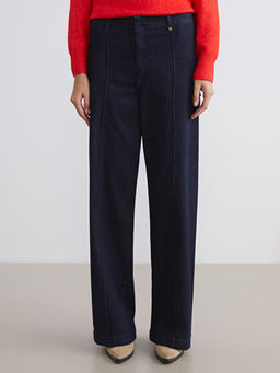 Wideleg Kad?n Jean Pantolon