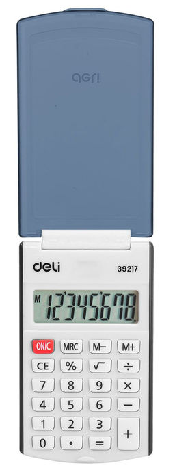 Калькулятор DELI E39217/BLACK 8 разр. карманный черн.
