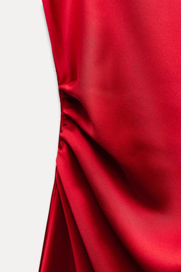 SATIN MIDI DRESS - Zara фото 13