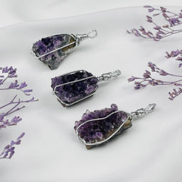 Кулон из необработанного Аметиста - Радуга самоцветов фото 3