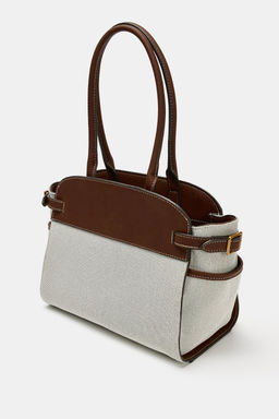 BOLSO CITY COMBINADO HEBILLAS / Beige claro - Zara фото 4