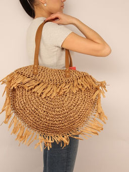 Сумка пляжная текстиль SNX-040, 1отд, бежевый SALE 265633 - Bobo фото 5