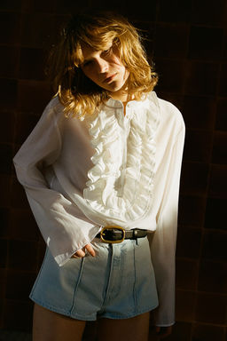 Blusa con volantes - H&m фото 3