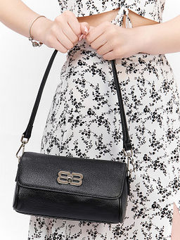 LACCOMA сумка НИ6813-черный натуральная кожа хлопок