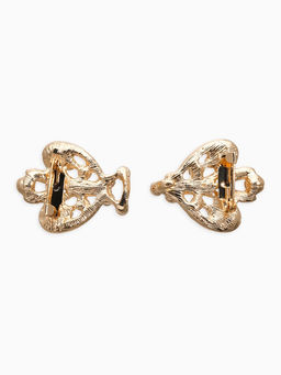 Зажим для кардигана «Ажур. Тюльпан»,. цвет золотой в золоте