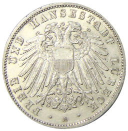 3 марки 1910 года A Германия (Любек)