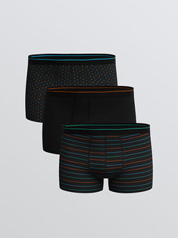 Standart Kal?p Pamuklu Esnek Erkek Boxer 3l?