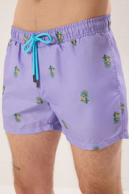 TRENDYOL MAN K?rm?z? K?sa Boy Tropik Deniz Sortu TMNSS22DS0003 - Trendyolmilla фото 3