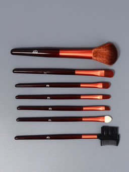 Набор кистей для макияжа SMOKY, 7 шт., чехол на кнопке, чёрный