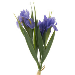 Цветы искусственные "Букет Ирисов, L13 W8 H39 см