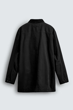 DENIM TRENCH COAT WITH CONTRAST COLLAR - Zara фото 9