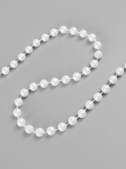 Жемчуг на нитях, круглый, 8 мм, 91 м, белый