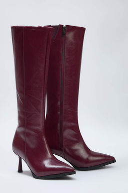 Siyah Kroko Sivri Burun Ince Topuklu Kad?n CizmeTAKAW26CZ00010 - Trendyolmilla фото 9