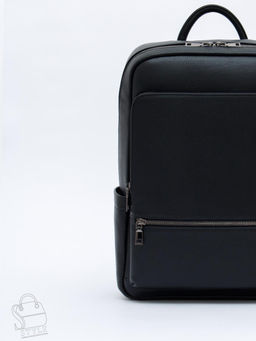 Рюкзак мужской кожаный  131419-161H black Heanbag