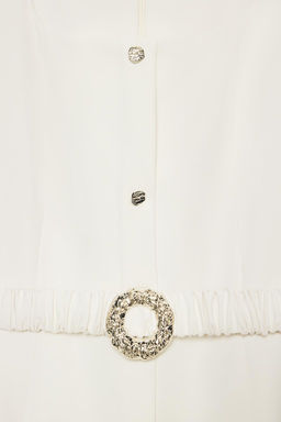 MIDI DRESS WITH BELT - Zara фото 3