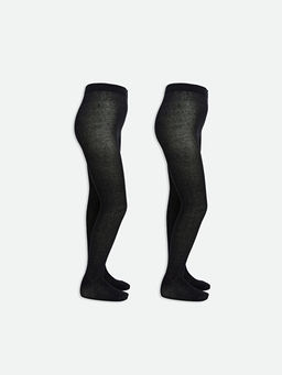 Basic K?z ?ocuk K?lotlu ?orap 2li