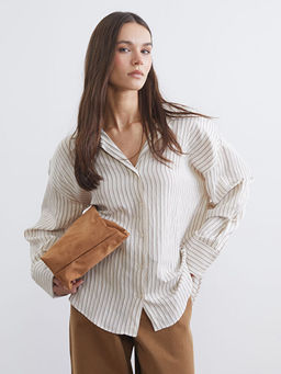 ?izgili Oversize Kad?n G?mlek