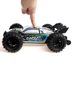 Машинка на пульте управления Rock Ranger, радиоуправление, работает от аккумулятора, полный привод, свет, 1:16 - Автоград фото 5