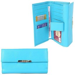 Портмоне женское Premier-В-30 н/к, 3 отд, 12 карм, голубой флотер (324) 193734