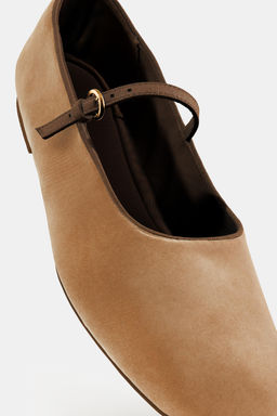 VELVET EFFECT BALLET FLATS - Zara фото 5