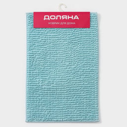 Коврик для дома Доляна Букли, 40?60 см, голубой  фото 6