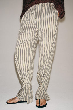 PANTAL?N RECTO RAYAS ZW COLLECTION / Gris