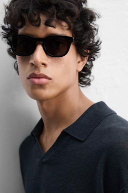 100% LINEN KNIT POLO SHIRT - Zara фото 5