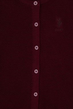 K_z _ocuk Bordo D__meli Bisiklet Yaka Triko H_rka Sepette S_rpriz _ndirim - U.s. polo assn фото 3