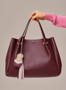 Кожаная сумка Vasilisa DBR 31210 зимняя вишня