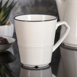 Кружка фарфоровая Морской бриз, 220 мл, цвет белый