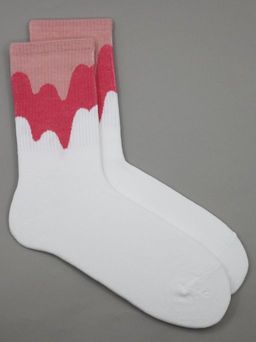 Носки р.35-40 Flow paints Красно-белые