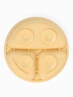 Тарелка детская секционная, 3 секции, молочный, Mum&Baby