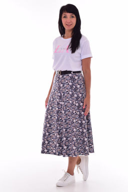 *Юбка женская Ф-9-02 (цветы)